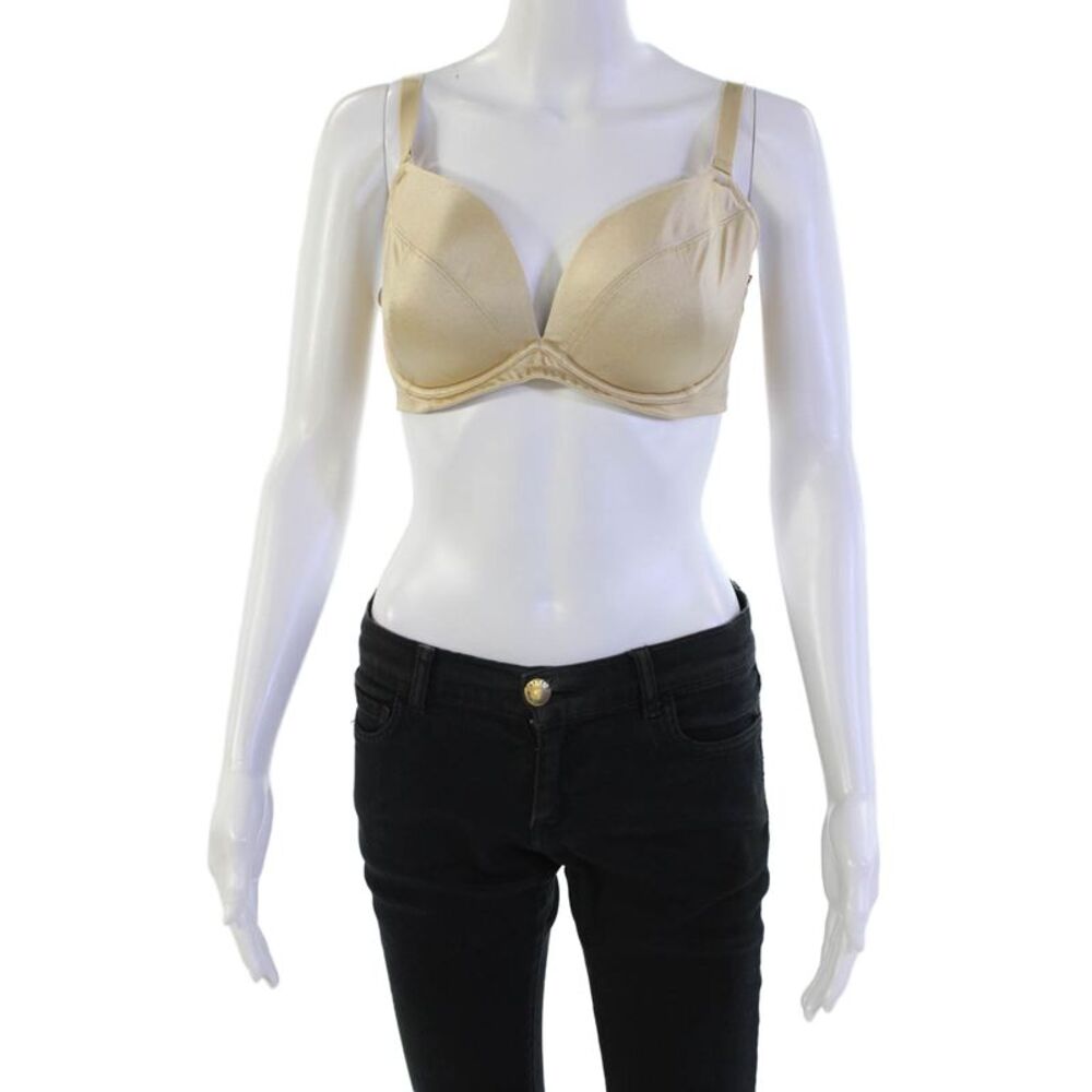 Panache Womens Removeable Strap Molded Cup Underwire Bra Beige Size 34DD